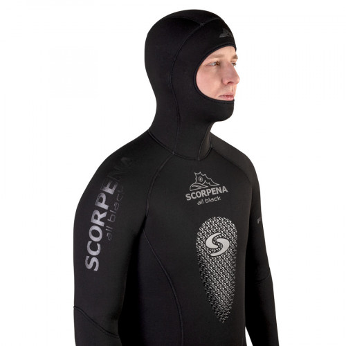Гидрокостюм Scorpena AllBlack - 5 мм, XXXXL