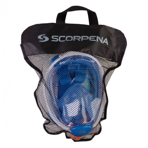 Маска полнолицевая для плавания Scorpena Swim малая, син