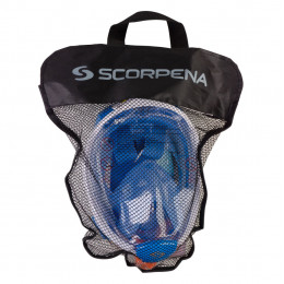 Маска полнолицевая для плавания Scorpena Swim малая, син
