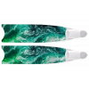 Ласты Leaderfins Ocean 100% CARBON, зеленые.